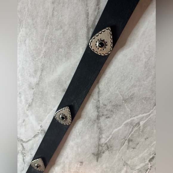 NWT The Kooples Black Belt with Intricate Silver Buckle Womens size 1 or US 4 main image 5